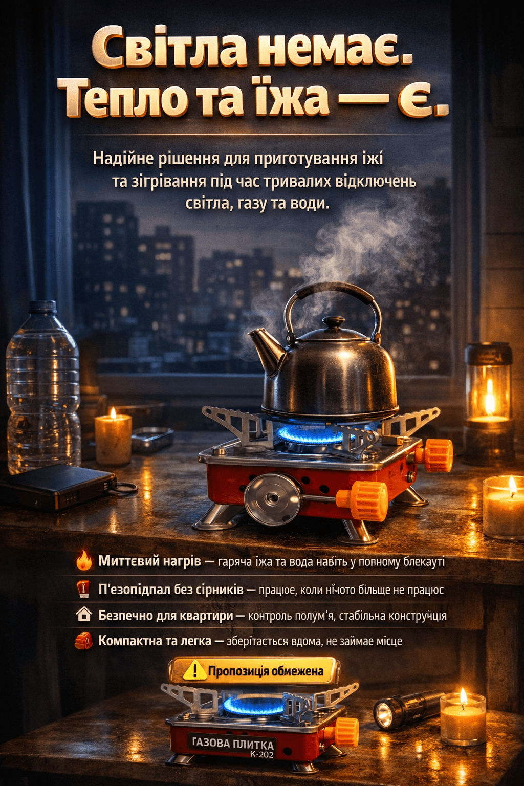 Портативна газова плитка