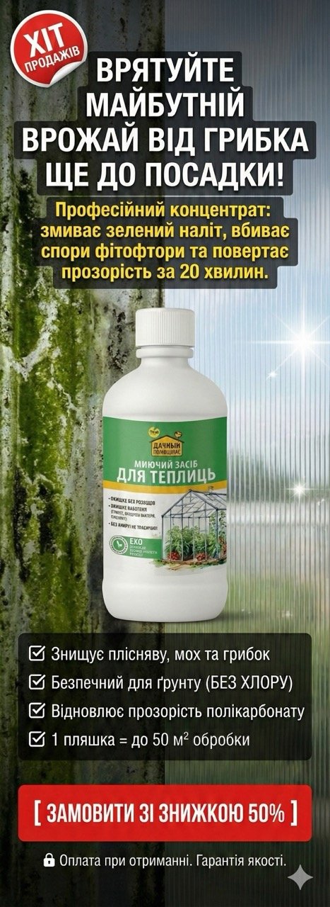 СЕЗОН ПОЧИНАЄТЬСЯ НЕ З РОЗСАДИ, А З ЧИСТОЇ ТЕПЛИЦІ