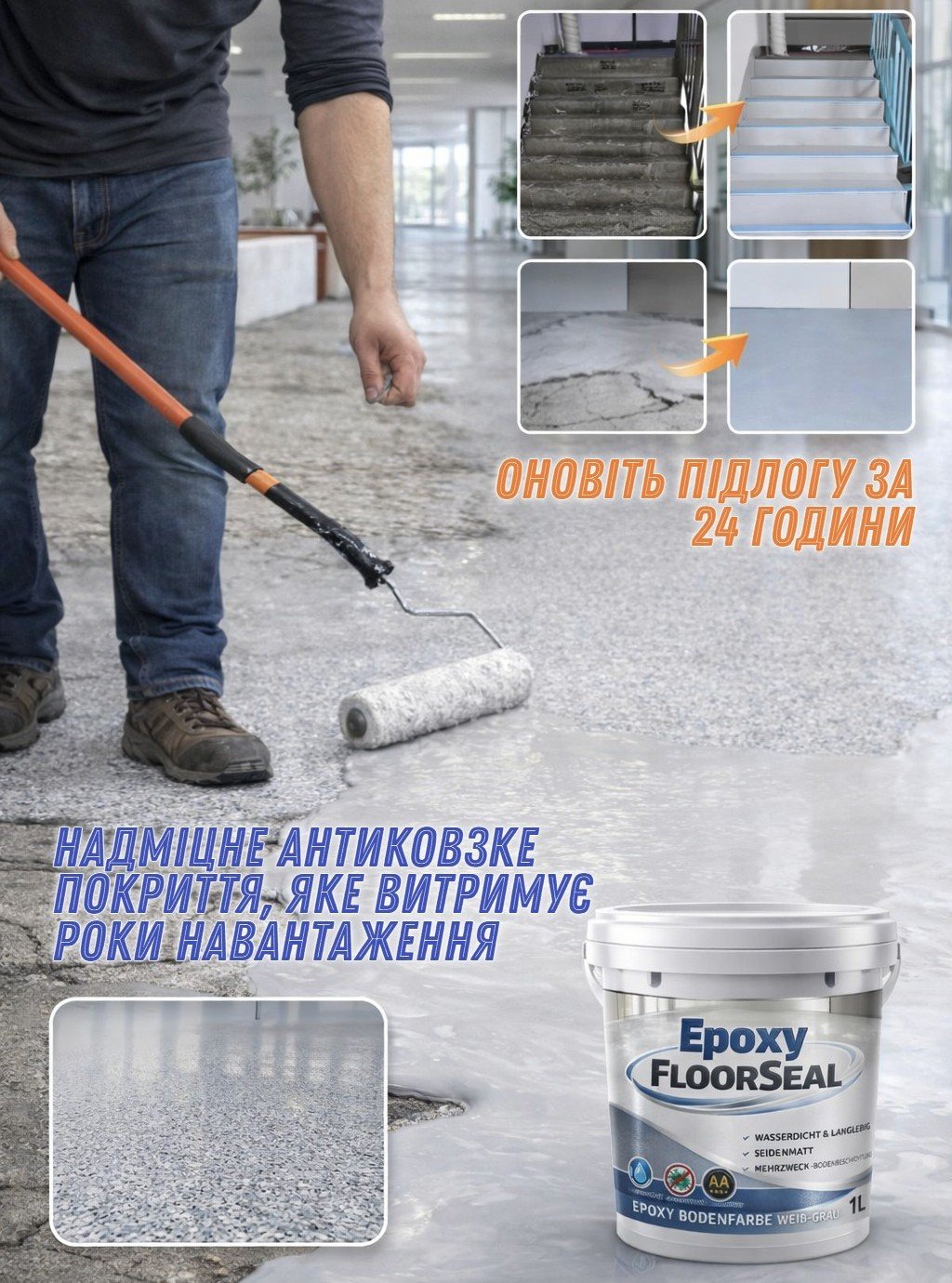 Епоксидна фарба 1л