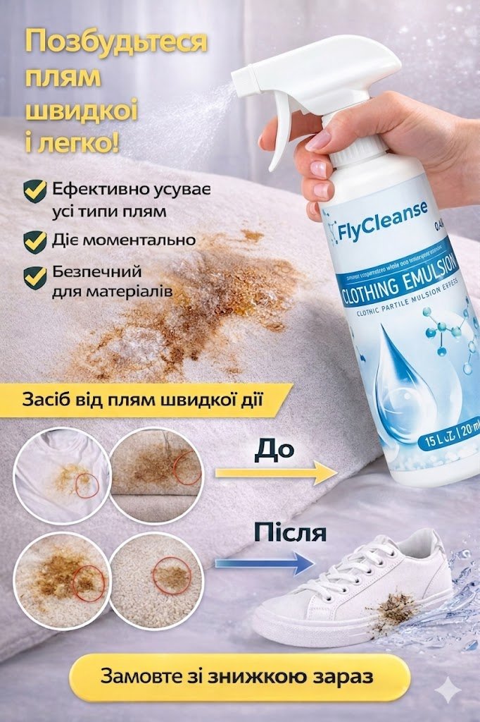 Неіонний емульгатор для прання у спреї 💧✨