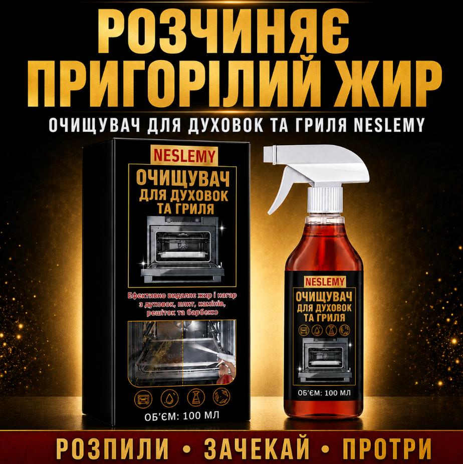 Професійний очищувач жиру для гриля, духовки та кухонних поверхонь🔥